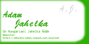 adam jahelka business card